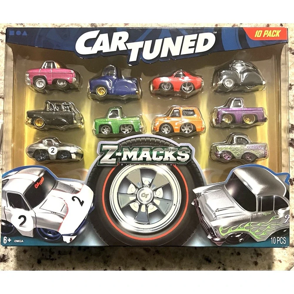 CarTuned‎ Z-Macks 10 Pack Purple Bottom Diecast Metal Cars Car Tuned